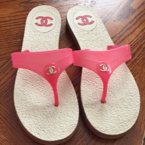 Chanel flip flops